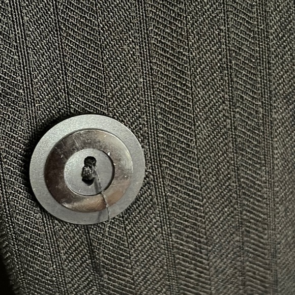 🦋3/40 VINTAGE Fitted Black Blazer Suit Jacket (7) - Picture 7 of 16